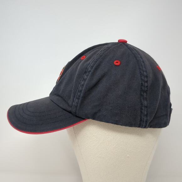 American Dry Goods Strapback Baseball Cap Black One Size Adjustable Cotton - Picture 3 of 10